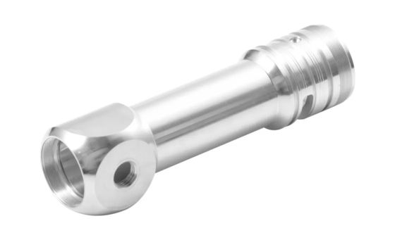 قطعات ماشینکاری CNC با دقت بالا نقره ای قطعات فرز تراشکاری CNC آنودایز
