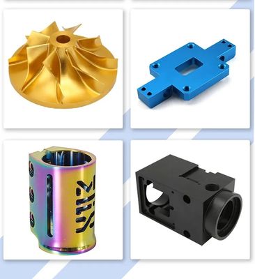 سفارشی CNC ماشینکاری فرز تراش قطعات رنگی آنودایز پایان