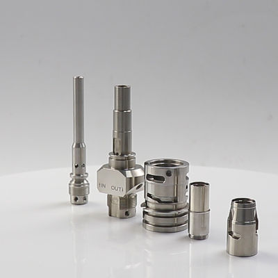 قطعات ماشینکاری CNC با دقت بالا نقره ای قطعات فرز تراشکاری CNC آنودایز